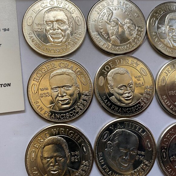 San Francisco 49ers then and now 1994-95 collectable coins 12 of 20 Lot #8 - Picture 5 of 12